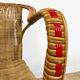 Duo d'anciens fauteuils en osier adulte et enfant