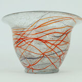 loetz klostermühle art deco glass VASE or bowl 1930s orange red purple white