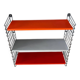 Orange, red and gray Tomado vintage modular wall system - shelves - unit