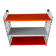 Orange, red and gray Tomado vintage modular wall system - shelves - unit