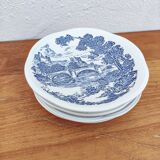 Set of 5 Gien dessert plates