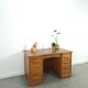 Old oak notary office with drawers, desk