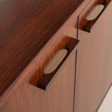 Kai Kristiansen rosewood wall unit with 2 lamps for FM Mobler, Denmark 1960s