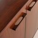 Kai Kristiansen rosewood wall unit with 2 lamps for FM Mobler, Denmark 1960s