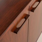 Kai Kristiansen rosewood wall unit with 2 lamps for FM Mobler, Denmark 1960s