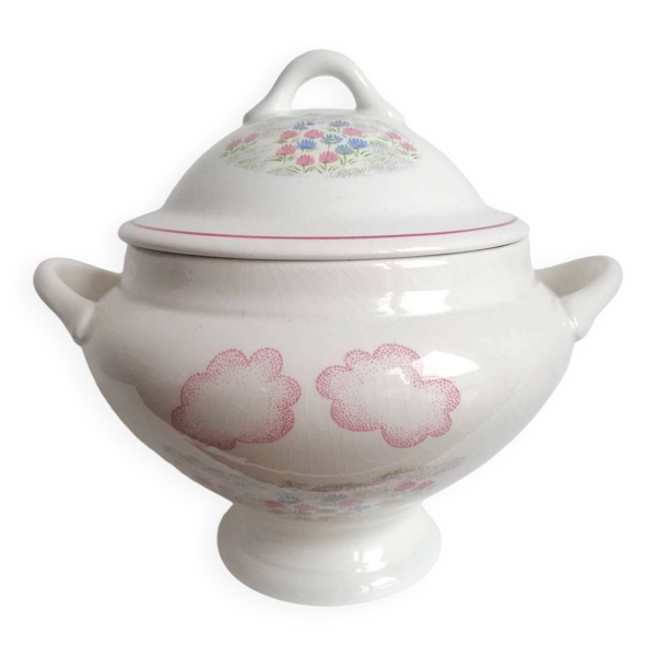 Grande soupière en porcelaine Orchies Moulin des Loups Saint-Amand - Légumier 2,5 litres