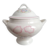 Large porcelain soup tureen Orchies Moulin des Loups Saint-Amand - 2.5 liter vegetable dish