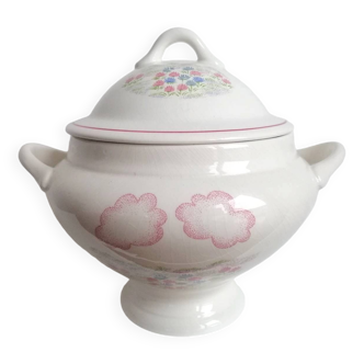 Large porcelain soup tureen Orchies Moulin des Loups Saint-Amand - 2.5 liter vegetable dish