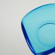 Blue colored glass pocket, in the style of Murano, 1970
