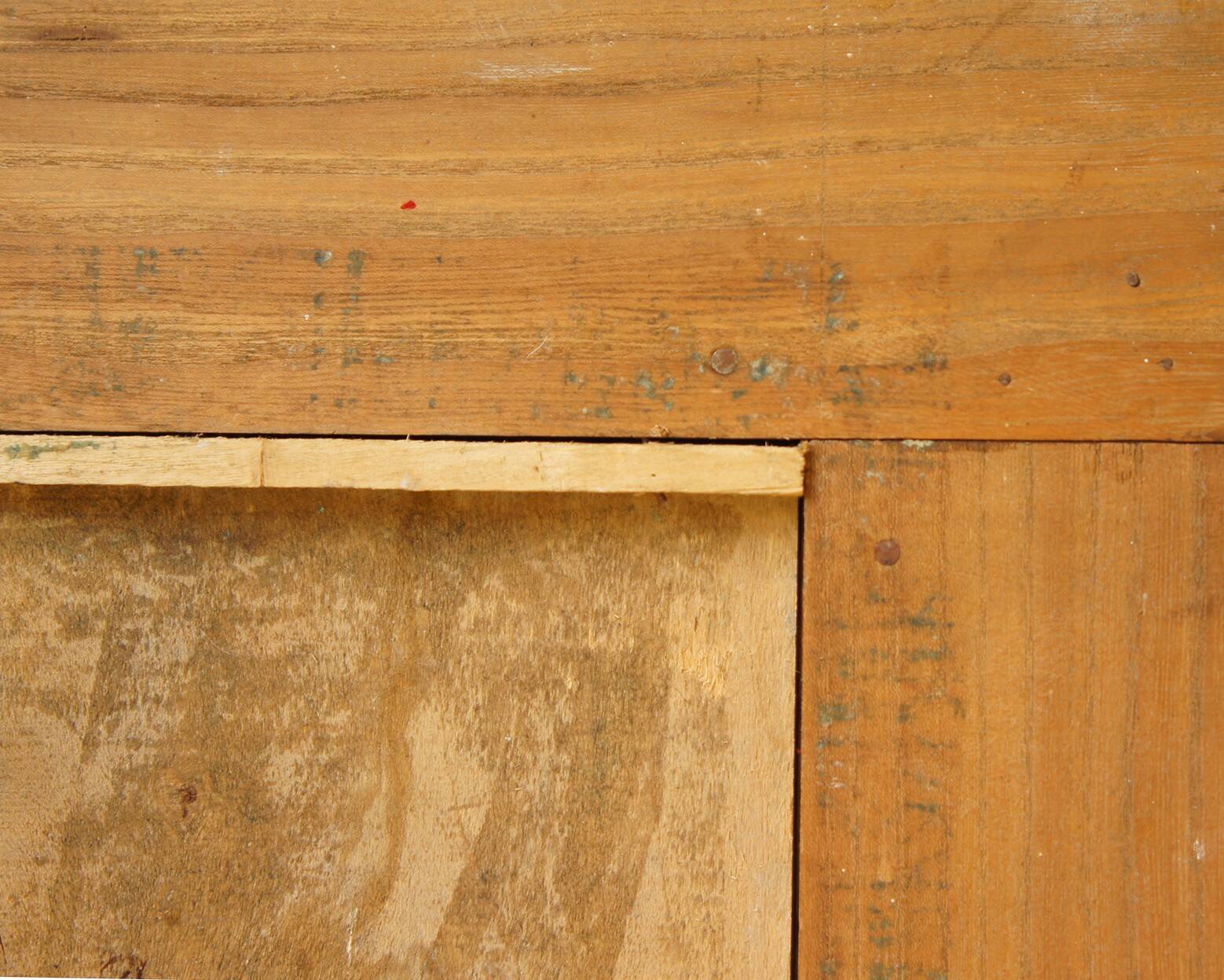 Old “diamond point” frame in solid wood