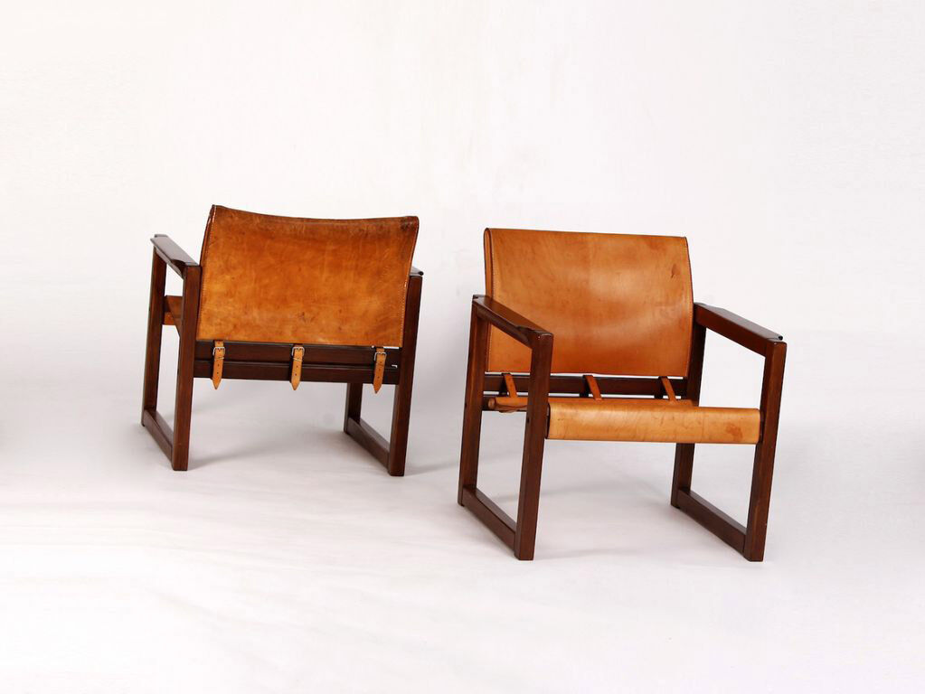 Pair of Ikea Diana Safari chairs by Karin Mobring 1970s