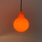 Mid-Century German Glass Pendant Lamp AH by Peill & Putzler, Set of 3