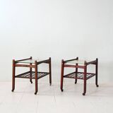 Paire de tables de chevet scandinaves des années 1940/50