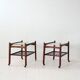 Paire de tables de chevet scandinaves des années 1940/50