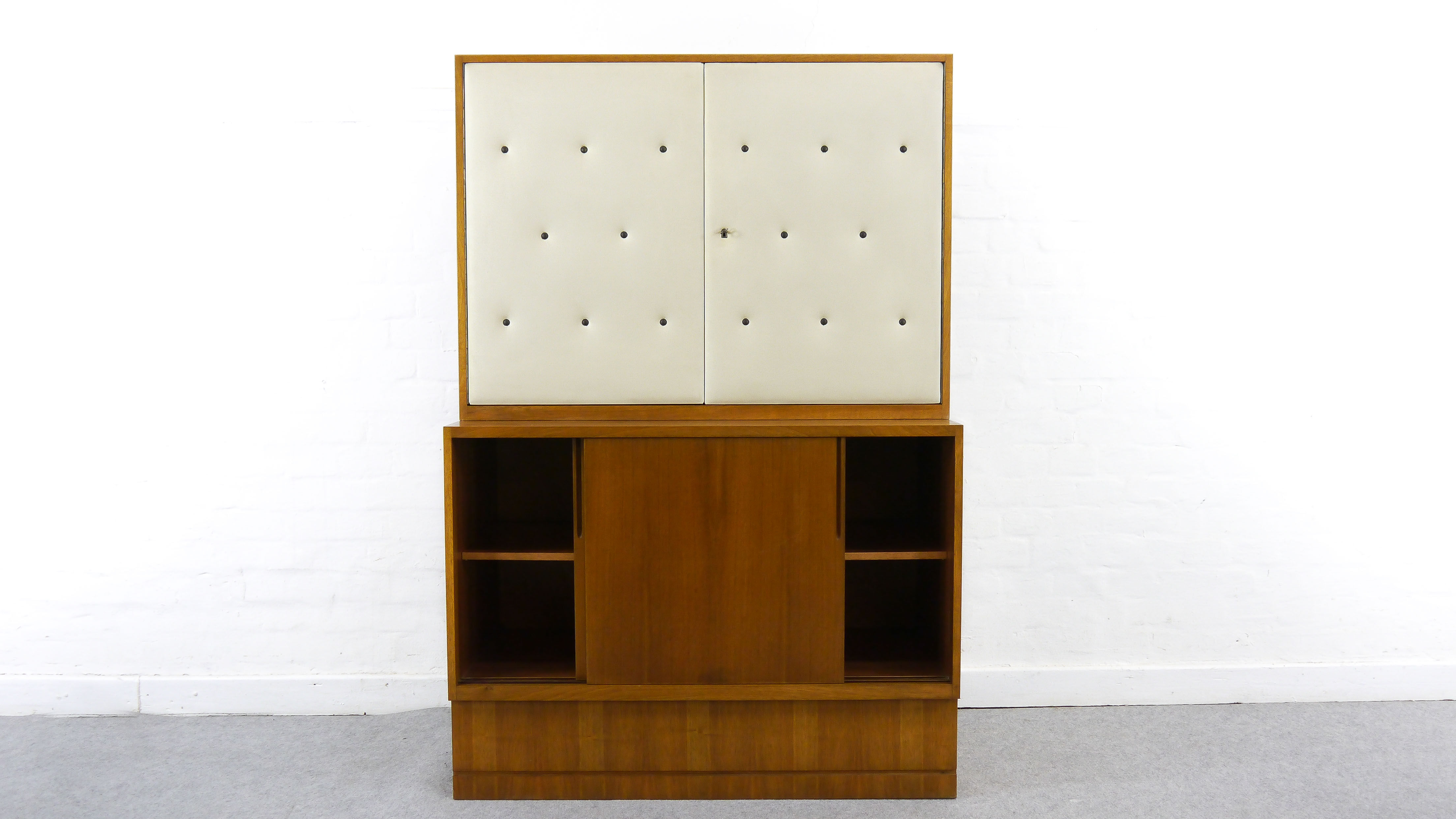 Sideboard-Highboard with Bar by Franz Ehrlich for DW Hellerau, Bauhaus