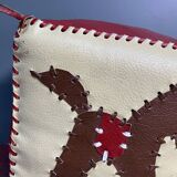 Small children's leather pouf 60's