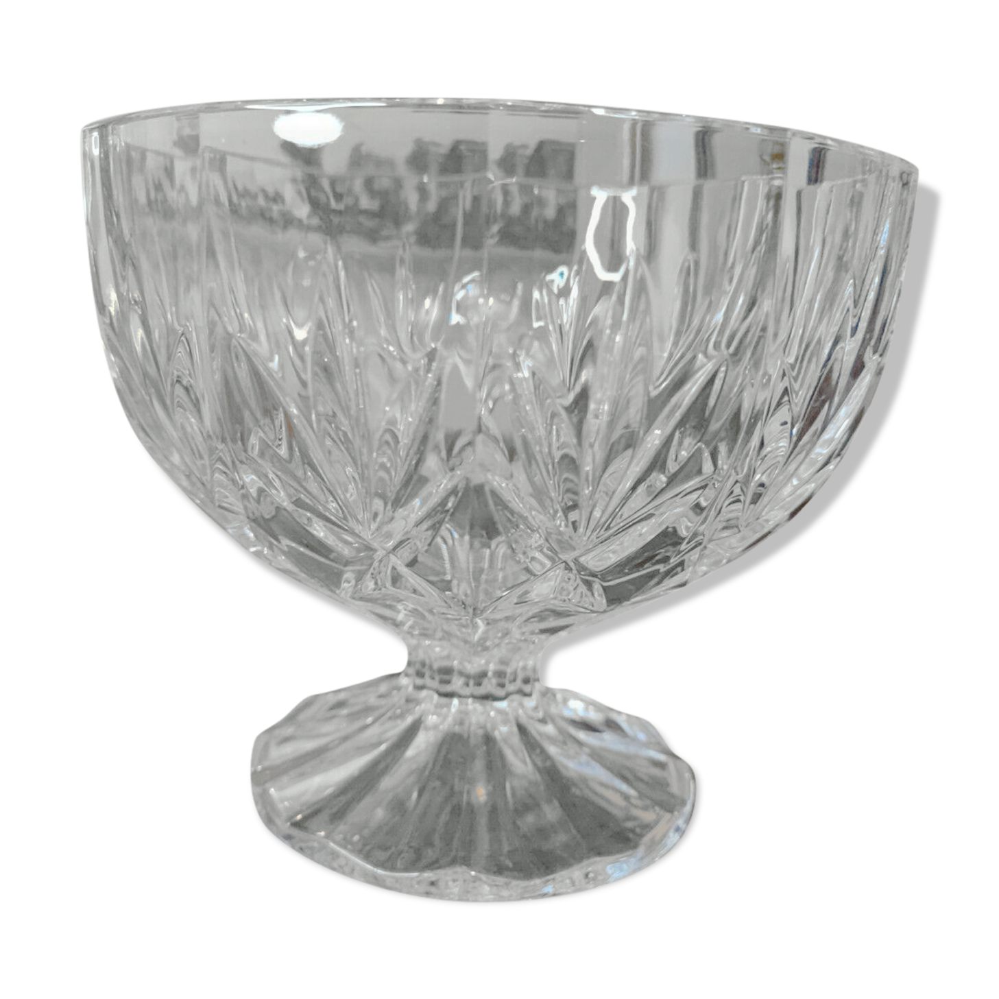 Coupe en cristal sur pied douche