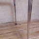 Desk table 120x76cm chrome metal and glass