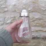 Glass and silver-plated sugar shaker Christofle