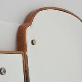 Grand miroir ancien triptyque vintage 1930.