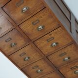 Vintage Dutch Oak Apothecary / Filing Cabinet, 1930s