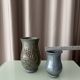 Pair of Belgian Studio Pottery Vases – Handmade