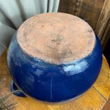 Casserole, enamelled refractory clay pot.