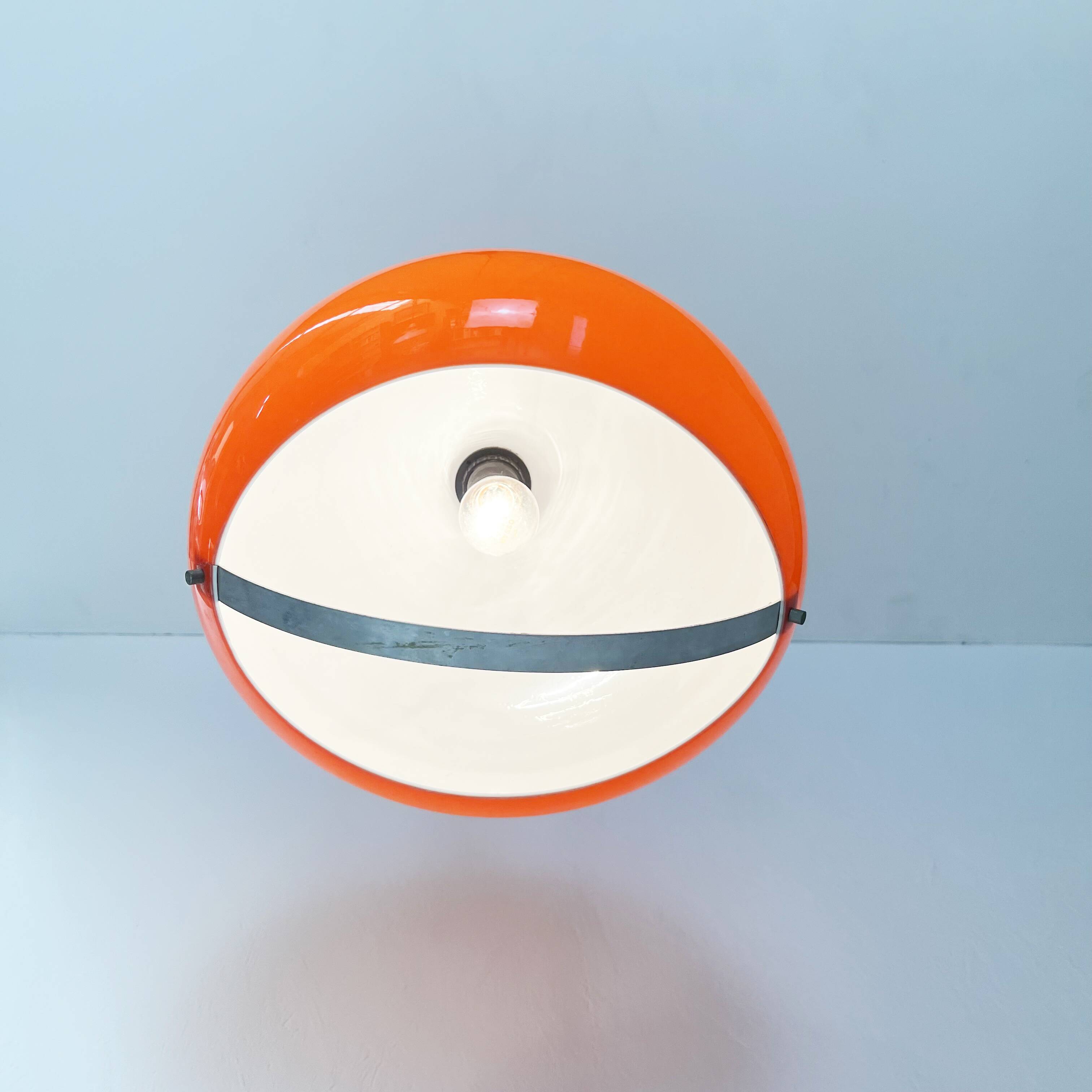 Vintage 70s Adjustable Pendant Lamp Chandelier