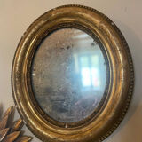 Mirror in gilded stucco nineteenth century