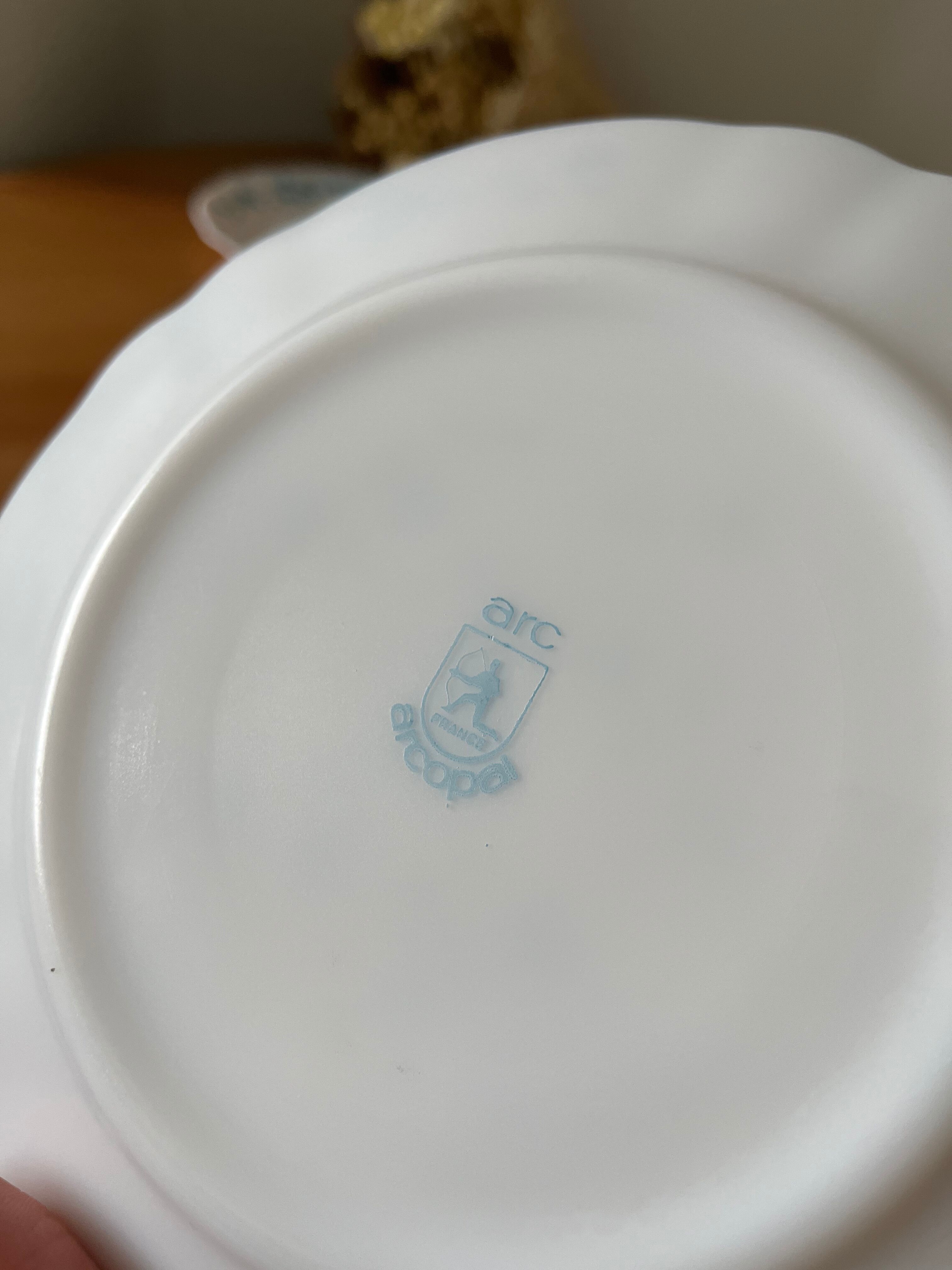 Vintage forget-not dessert plates