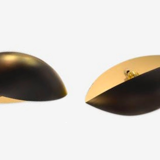 Pair Applyblack Wall Shell Style 1960's