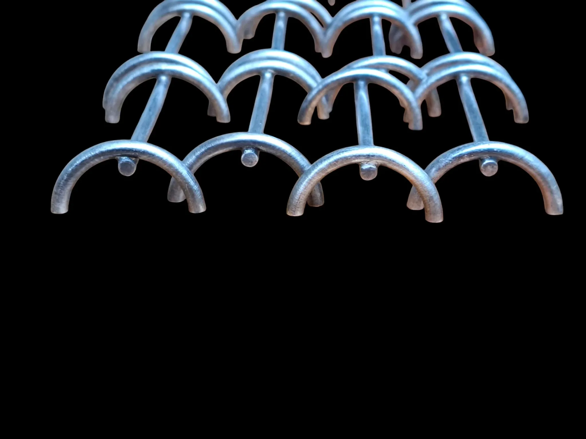 Set of silver-plated elephant knife rests