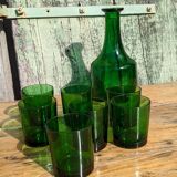 Vintage glass and carafe service