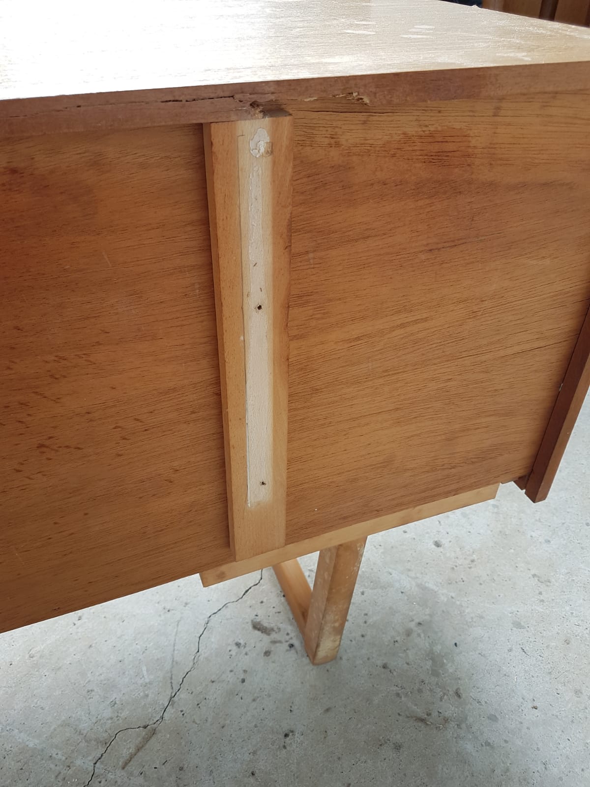 Mid century compact sideboard long chest of drawers danish Scandinavian design