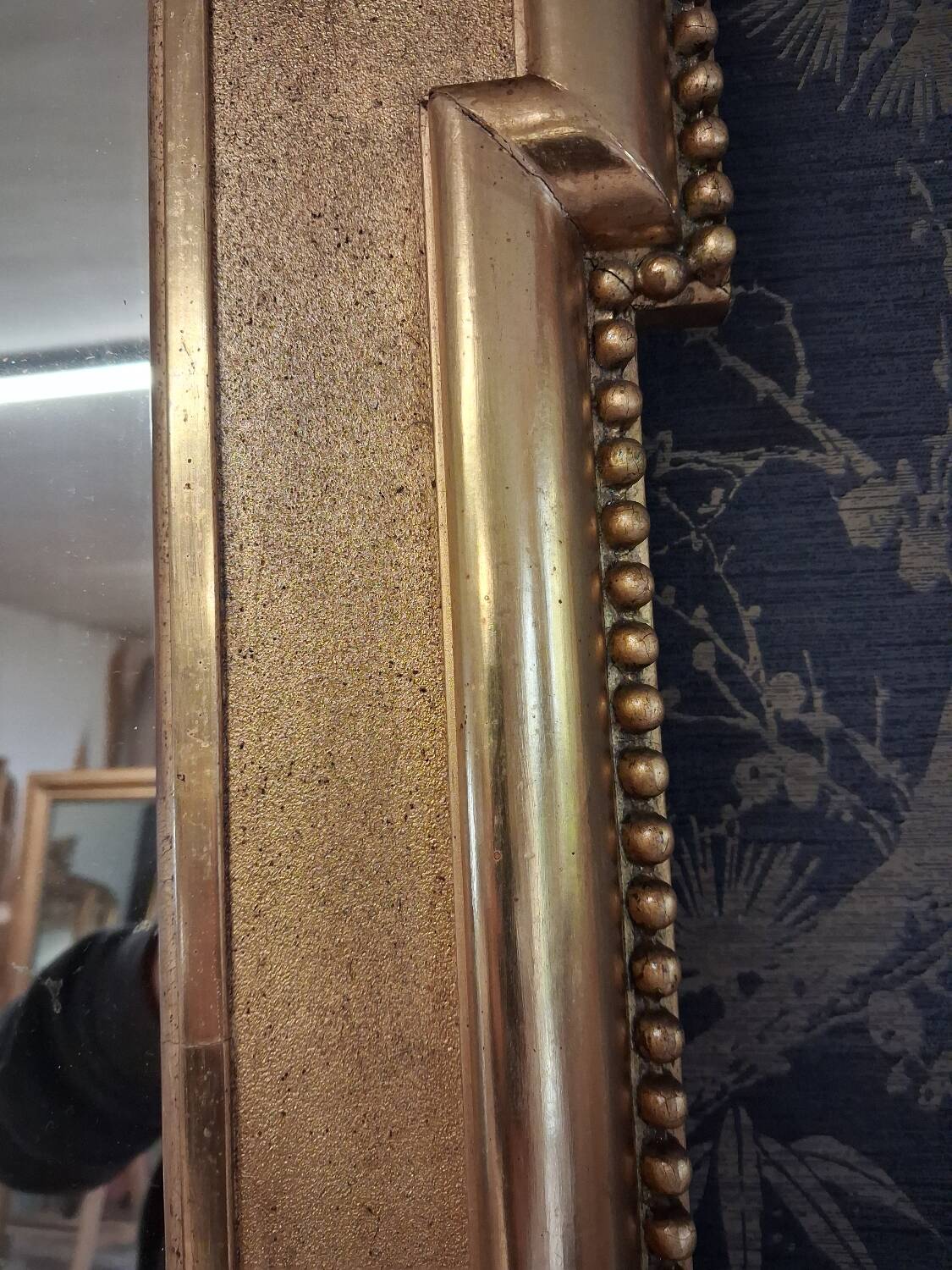 19th-century mirror 216 x 112