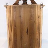Grey painted hanging glass cabinet in gustavian style from around 1820.