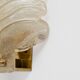 Pair of Barovier Style Mid-Century Modern Murano Glass Gold Leaf Sconces