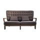 Solid oak sofa Guillerme and Chambron