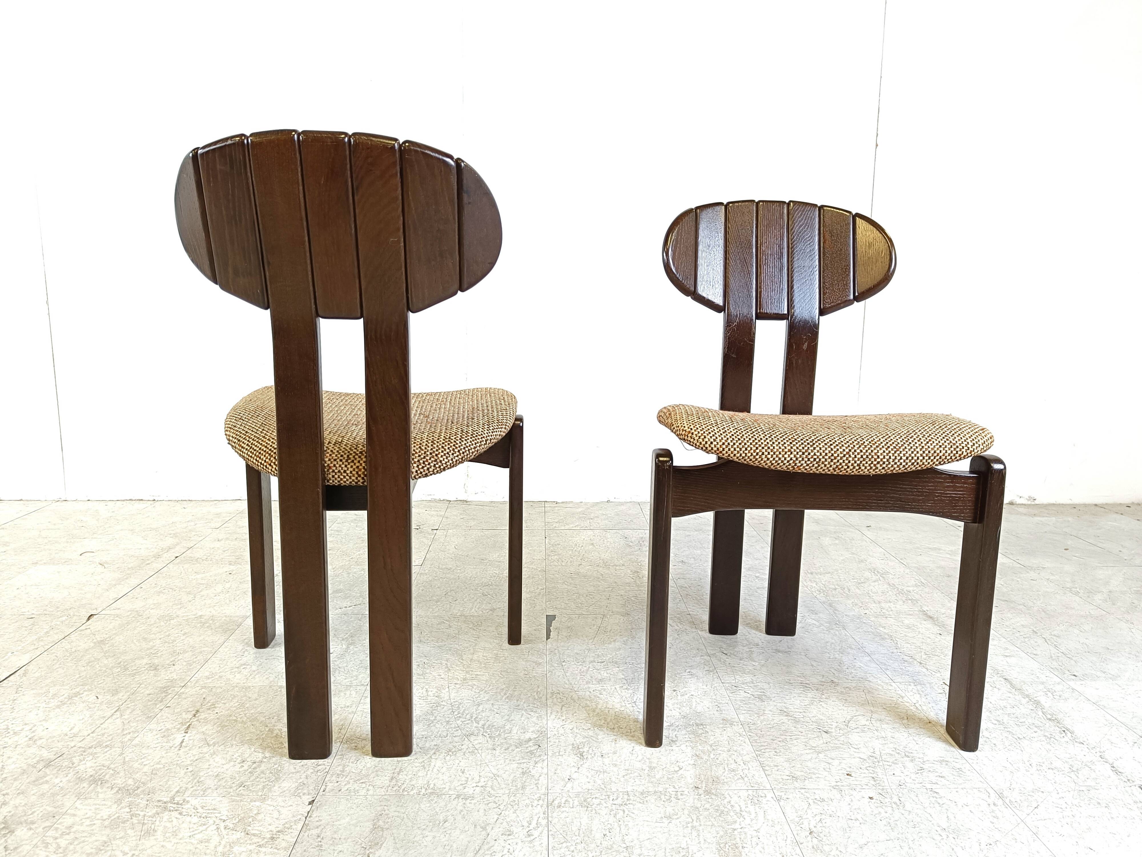 Vintage German wooden dining chairs, 1970s