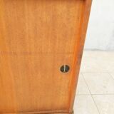 Vintage oak veneer line buffet (2)