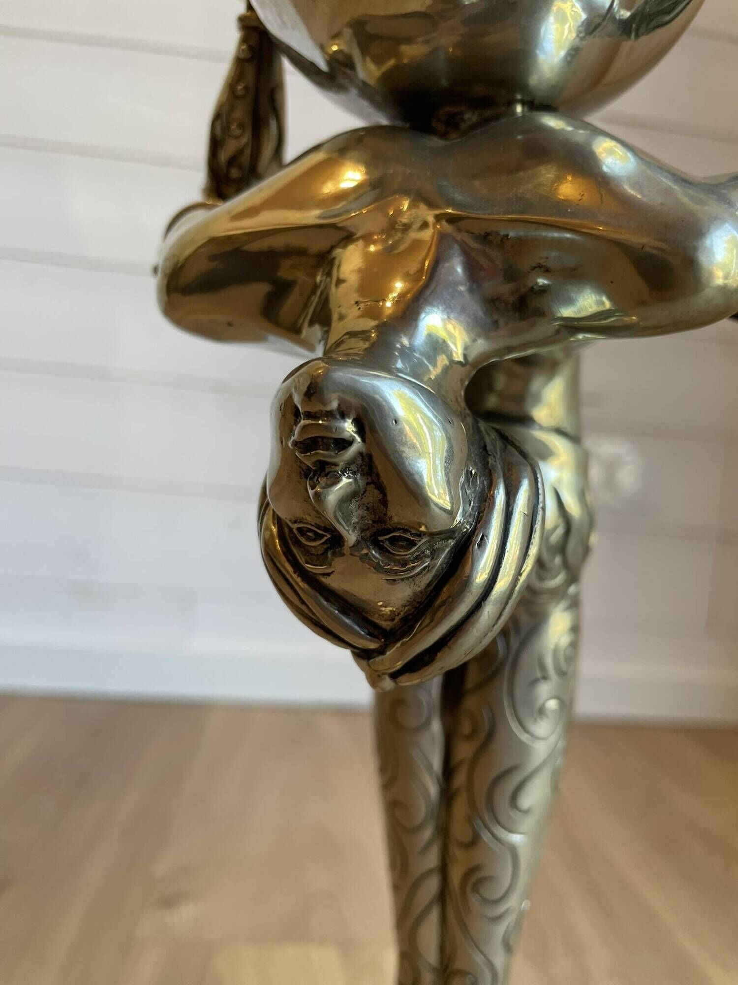 Sculptural Lamp in Tin by Piero Figura for Atena – Italy