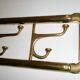 Porte-manteau Art déco en laiton, années 1950, Vintage, Mid-Century, Autriche