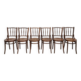6 thonet bistro chairs 1930