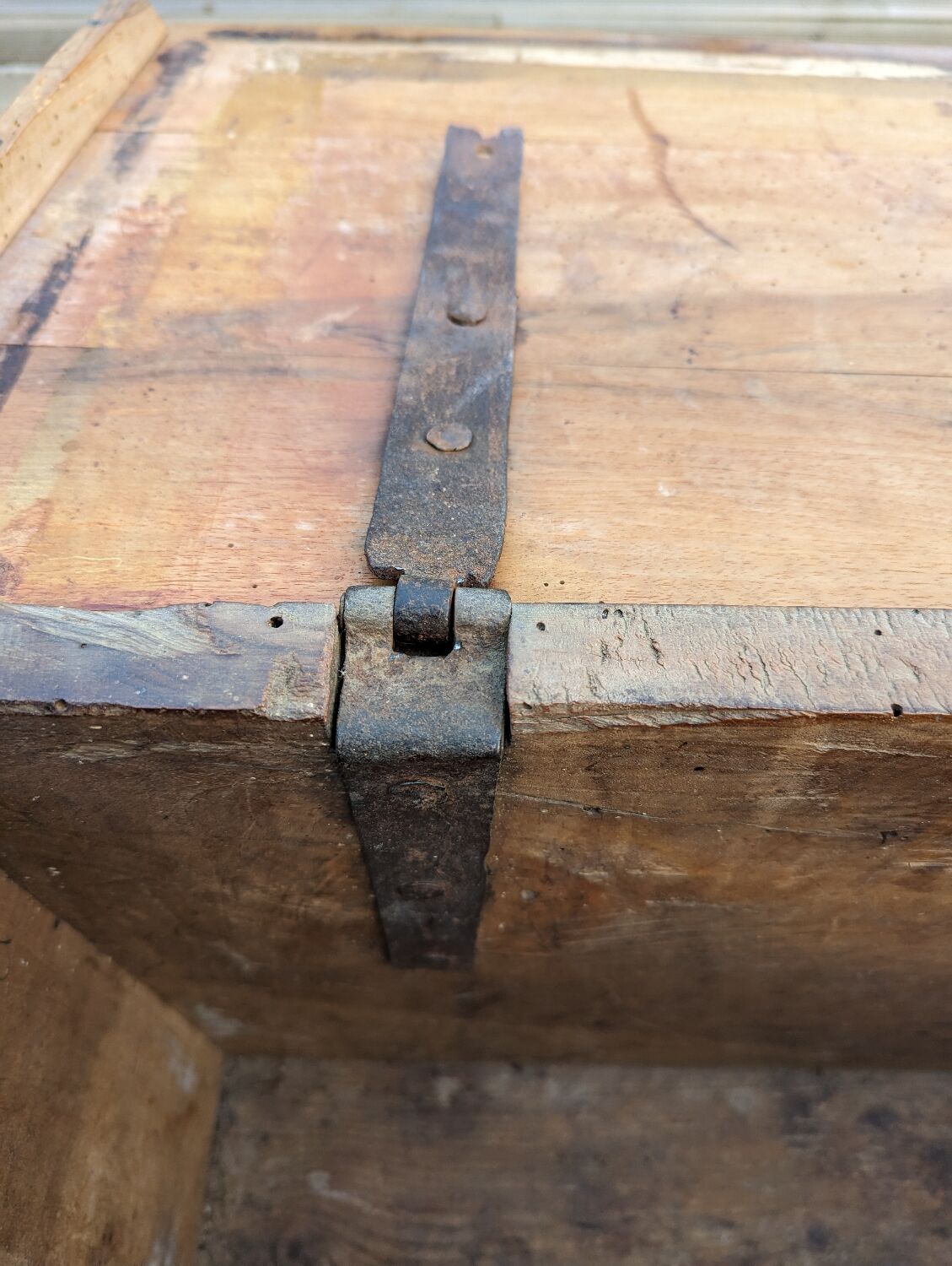 Rustic solid oak storage chest