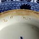 Antique vegetable dish in porcelain, Minton factory, England 1800s.