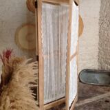 Ancient wood and lace screen