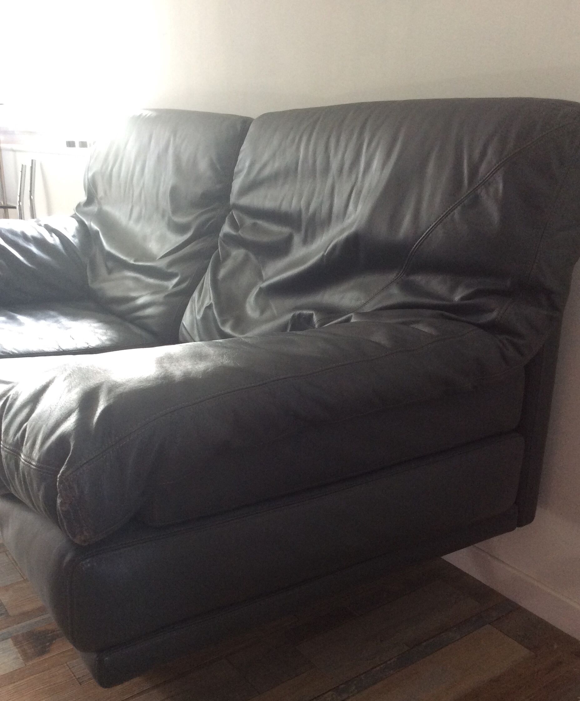 Cornelius de Durlet sofa in grey leather