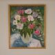 Original Oil on Canvas – “Large Bouquet” by JJ – Signed, Framed 65 × 77 cm