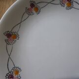Flat plate Gien model Fleurettes