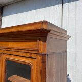 English-style white wooden display case